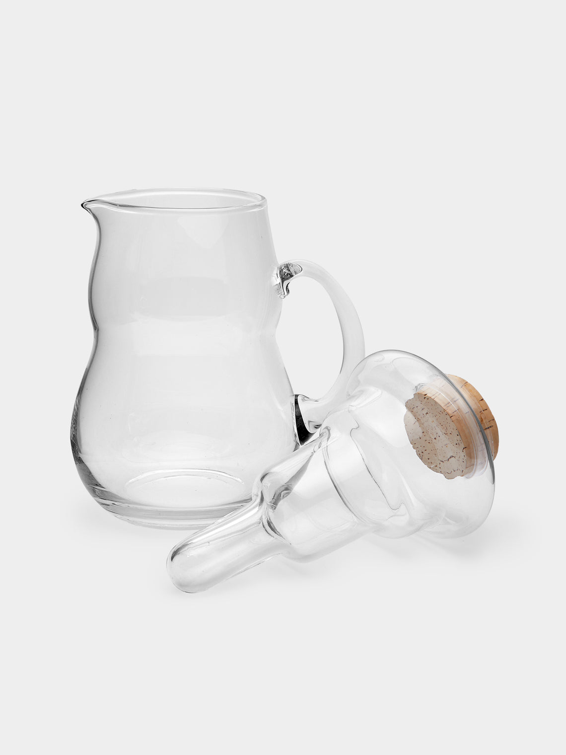 Antique and Vintage - Mid-Century Carl Auböck for Ostovics Culinar Glass Ice Jug -  - ABASK