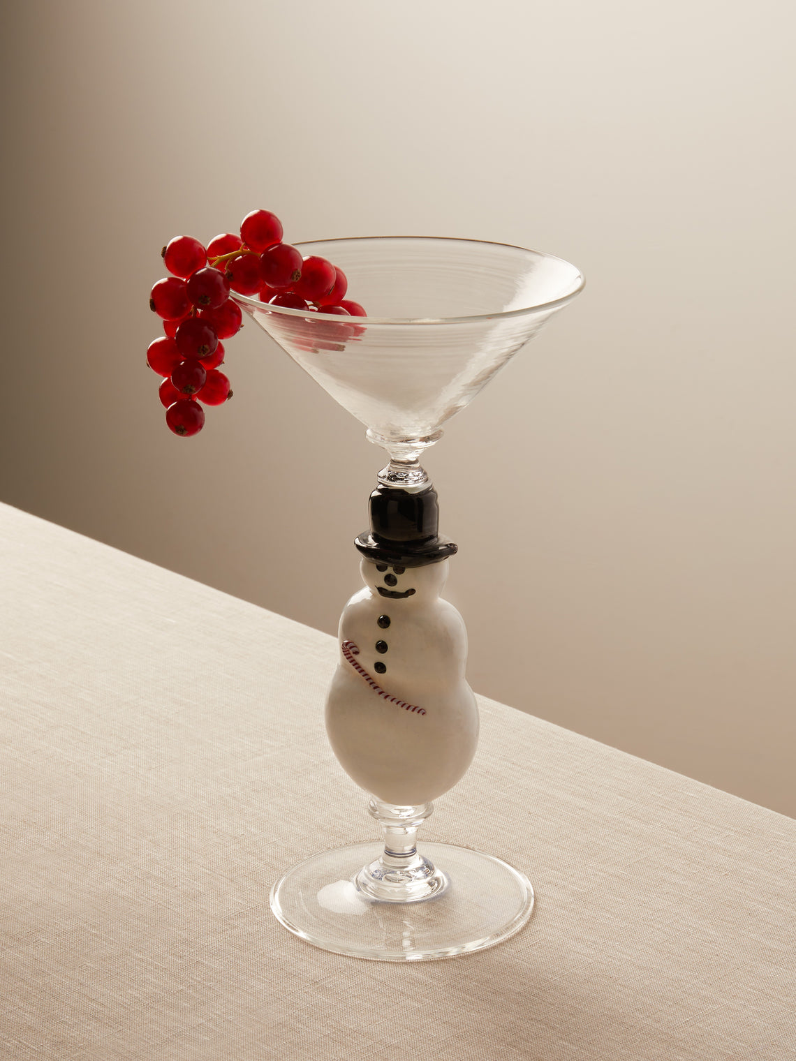 Richard Marquis x Dante Marioni - 2006 Frosty Hand-Blown Martini Glass -  - ABASK