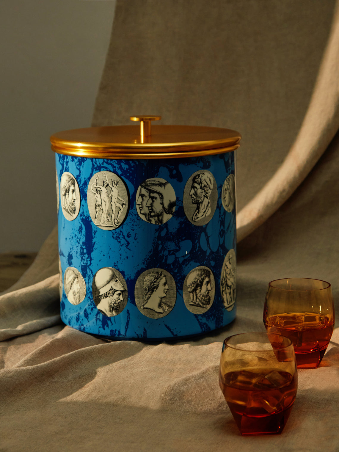 Fornasetti - Cammei Hand-Painted Ice Bucket -  - ABASK