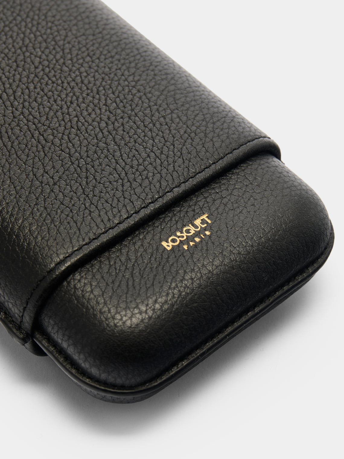 Bosquet Paris - Grained Leather Cigar Case (3 Cigars) -  - ABASK