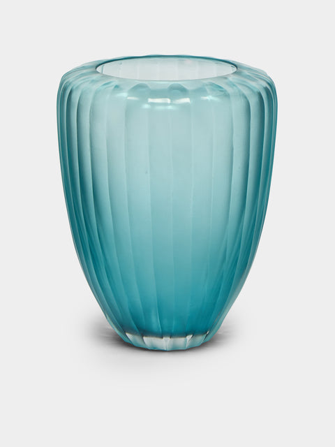 Micheluzzi Glass - Goccia Coste Hand-Blown Murano Glass Tall Vase -  - ABASK - 