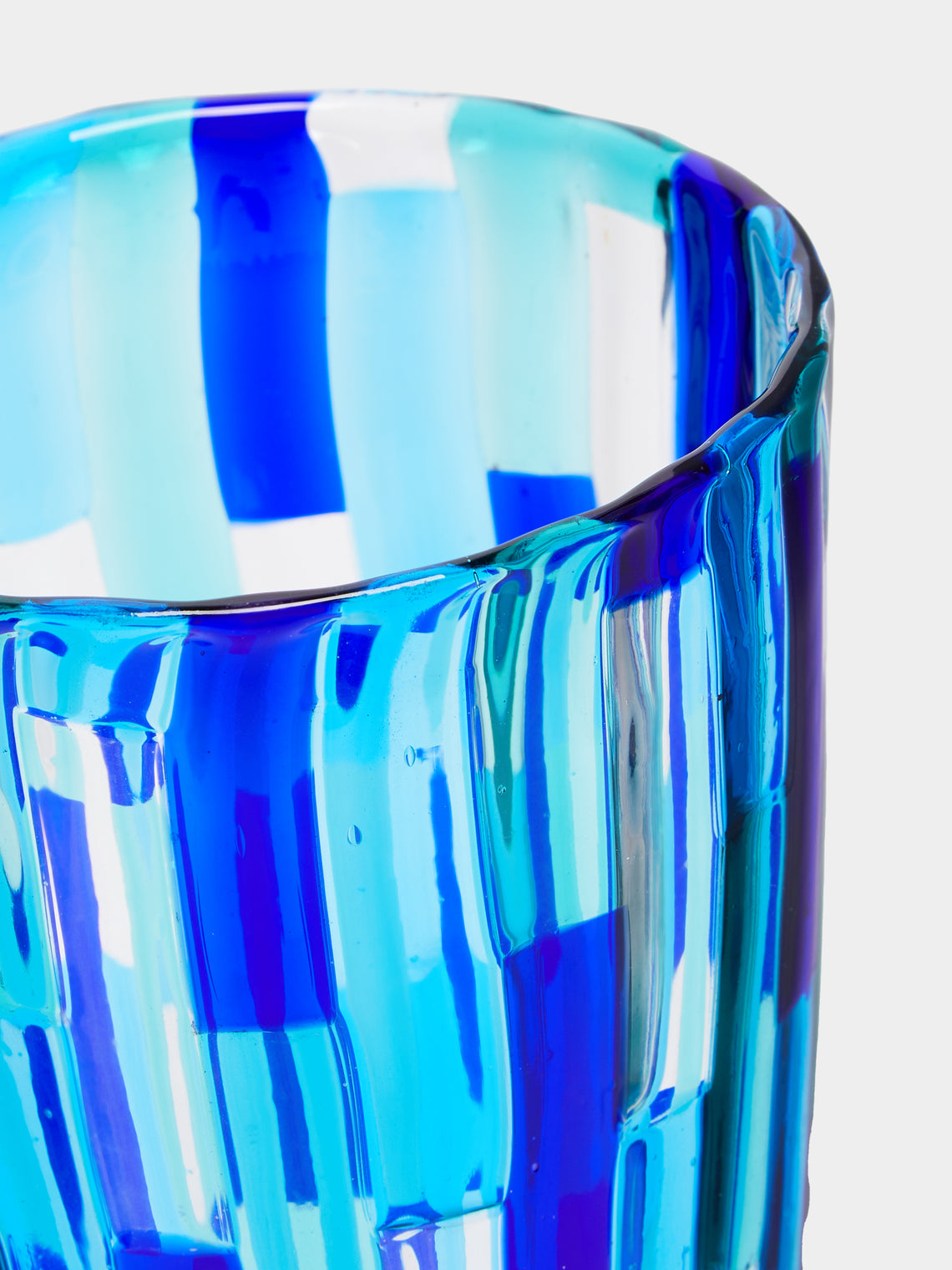 F&M Ballarin - Acquamarina Hand-Blown Murano Glass Vase -  - ABASK