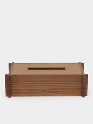 Giobagnara - Structura Leather and Wood Tissue Holder -  - ABASK - 