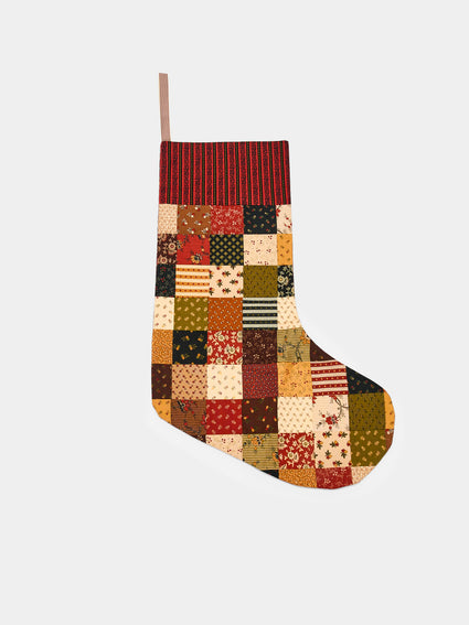 Kate Owen - 19th-Century Patchwork Cotton Stocking -  - ABASK - [thumbnail]