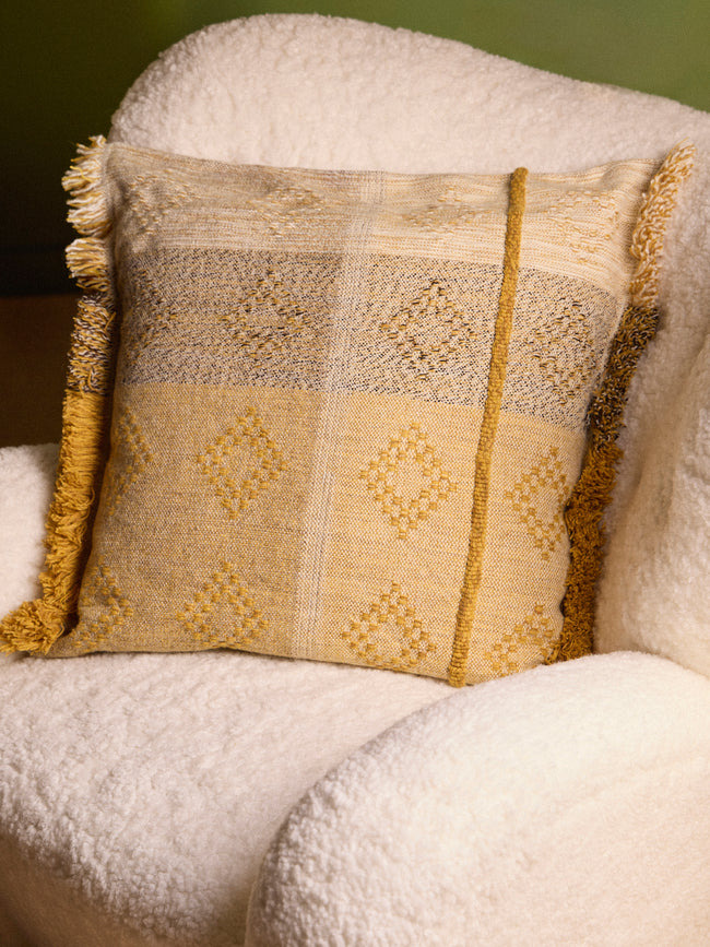 Maria Sigma - Ariadne Handwoven Wool and Alpaca Cushion -  - ABASK