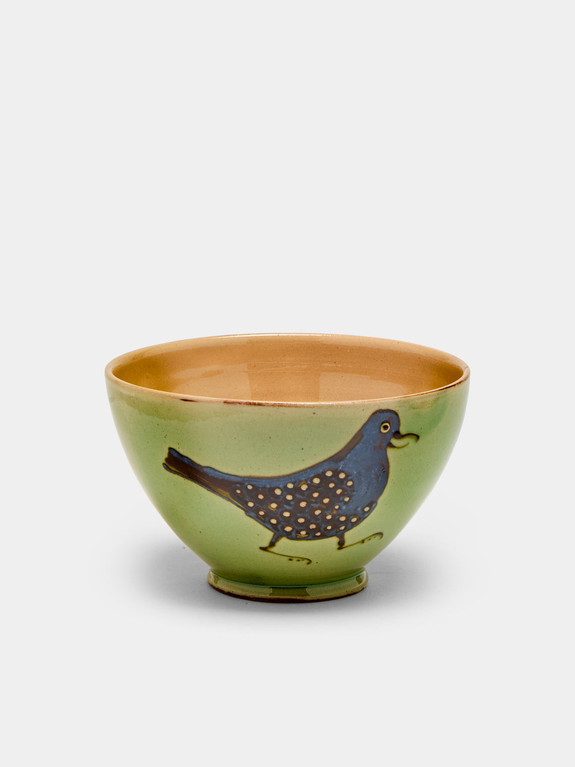 Poterie d’Évires - Birds Hand-Painted Ceramic Cereal Bowls (Set of 4) -  - ABASK