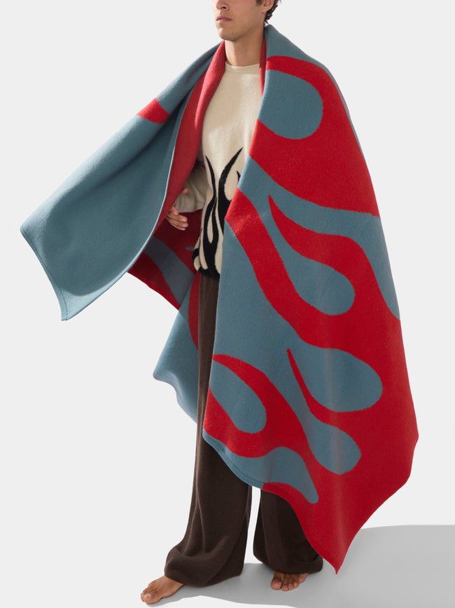 Frenckenberger - Sylvie Fleury Flame Cashmere Blanket -  - ABASK