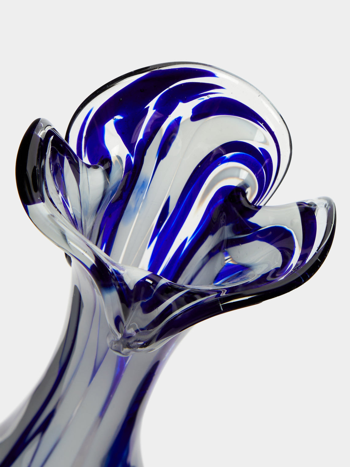 Antique and Vintage - Mid-Century Marbled Glass Bud Vase -  - ABASK
