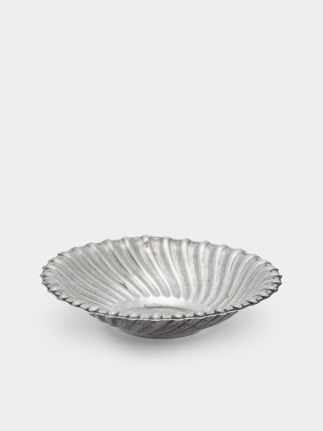 Antique and Vintage - Mid-Century Solid Silver Ribbed Trinket Dish -  - ABASK - 