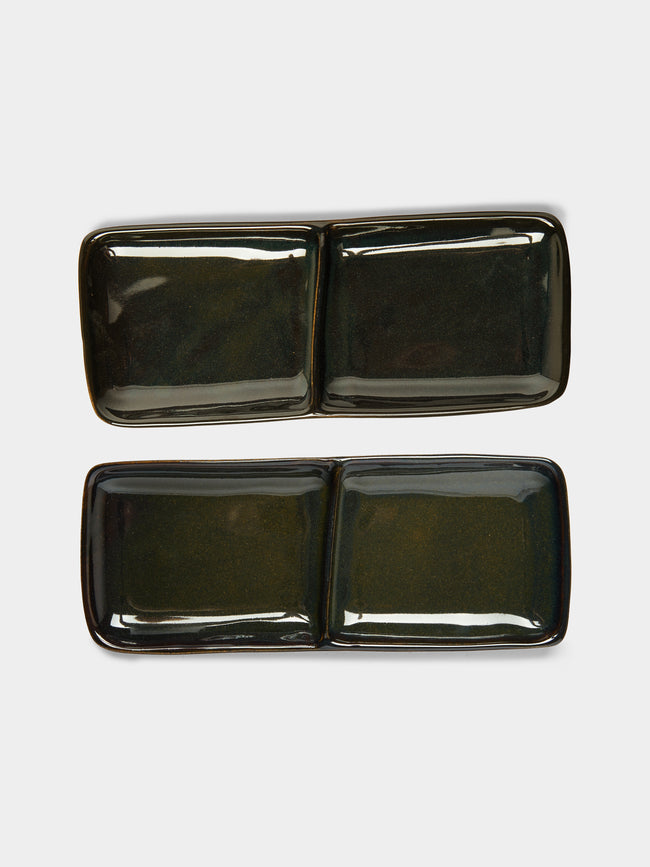 Mervyn Gers Ceramics - Hand-Glazed Ceramic Bento Boxes (Set of 2) -  - ABASK