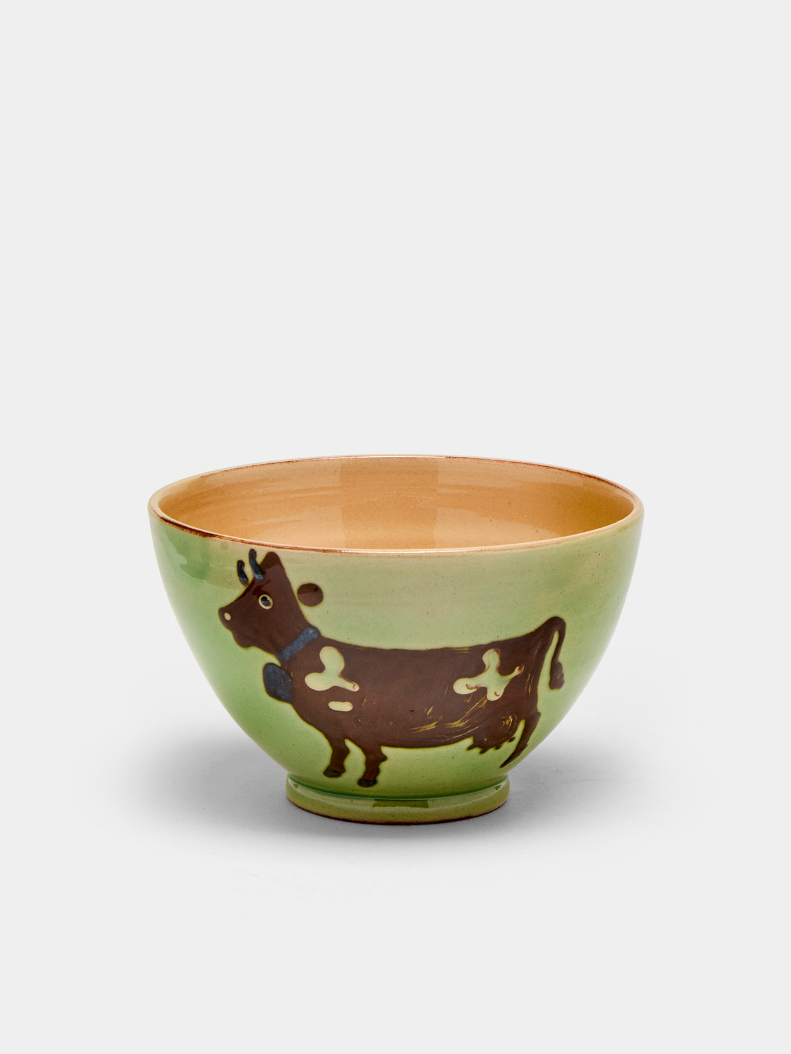 Poterie d’Évires - Cows Hand-Painted Ceramic Cereal Bowls (Set of 4) -  - ABASK