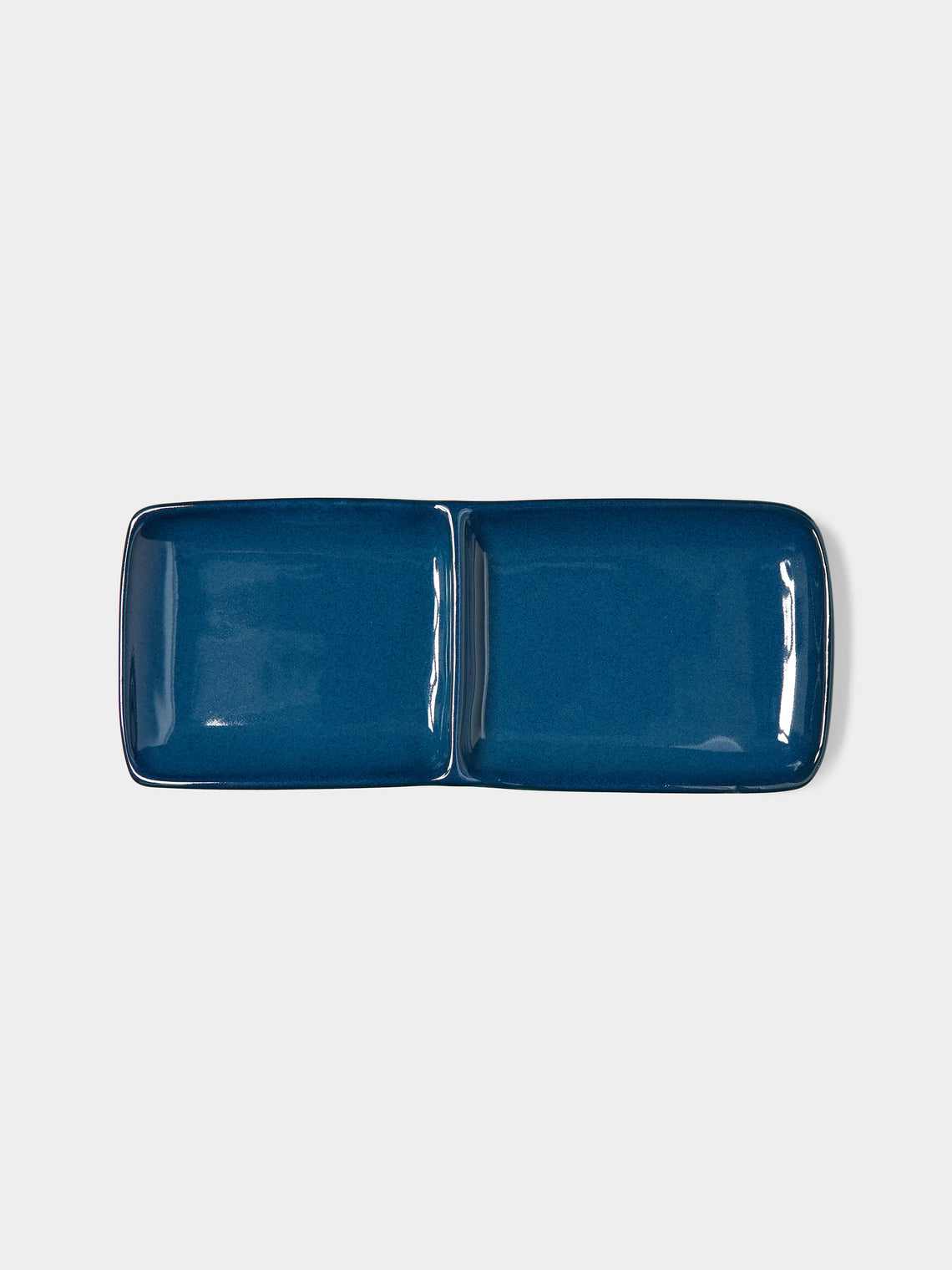 Mervyn Gers Ceramics - Hand-Glazed Ceramic Bento Boxes (Set of 2) - Blue - ABASK - 