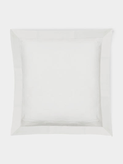 Volga Linen - Diamond-Stitch Linen Square Pillowcases -  - ABASK - 