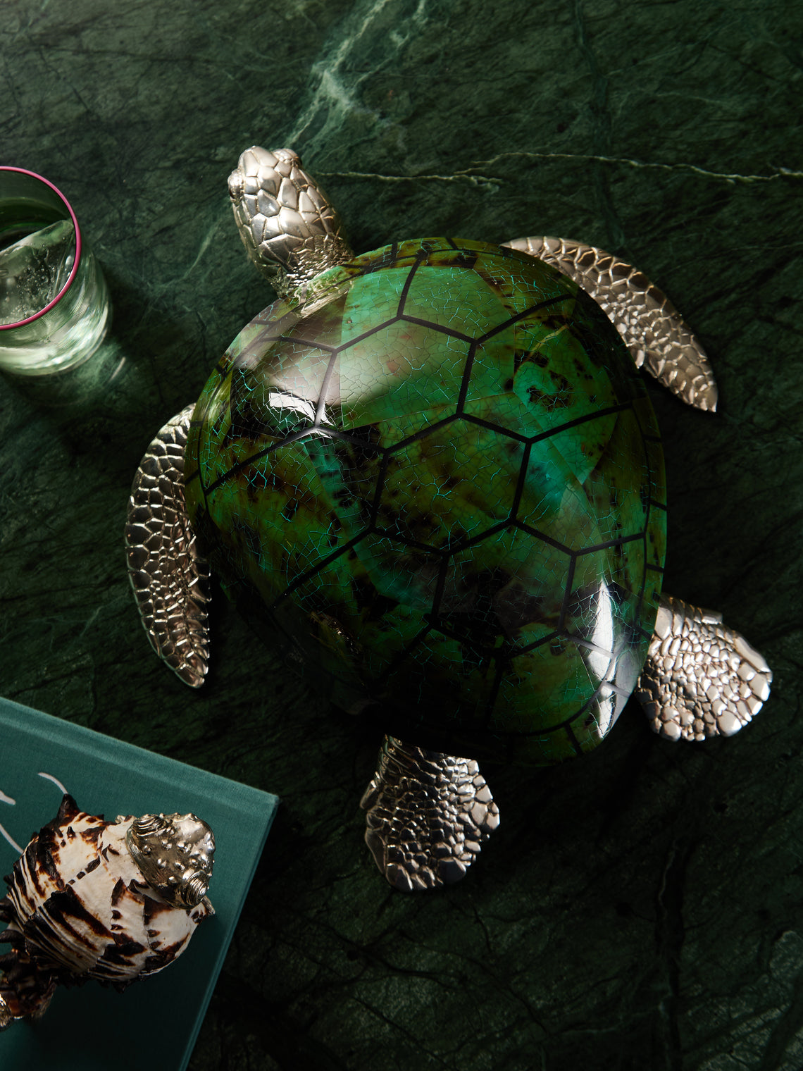 Objet Luxe - Silver-Plated and Shell Box -  - ABASK