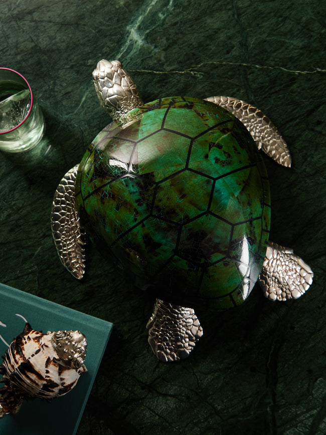 Objet Luxe - Silver-Plated and Shell Box -  - ABASK