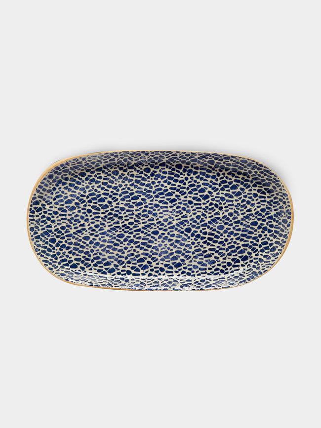 Terrafirma Ceramics - Hand-Printed Ceramic Large Fish Platter -  - ABASK - 