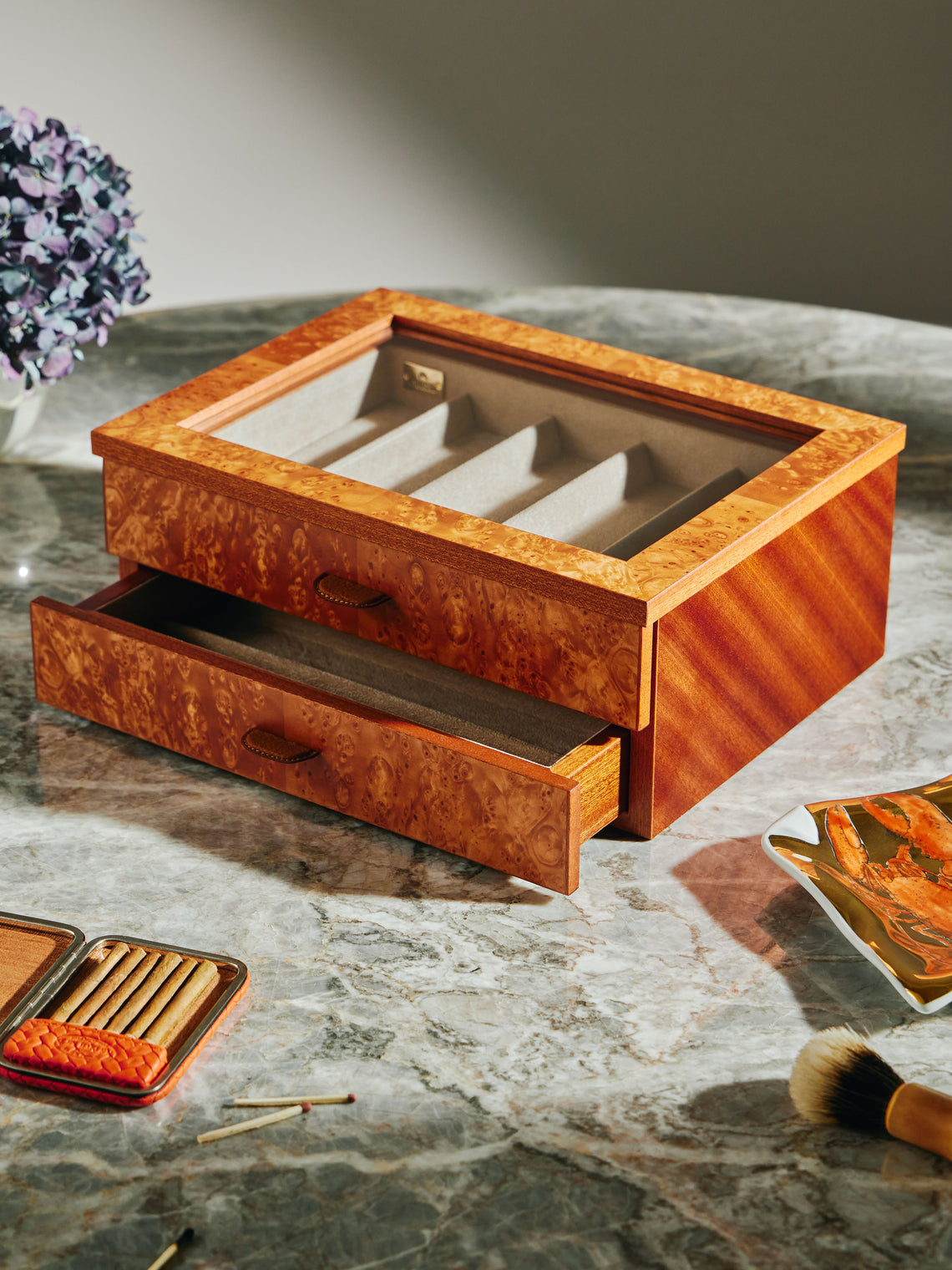 Agresti - Tempo Wood Watch Box (9 Watches) -  - ABASK