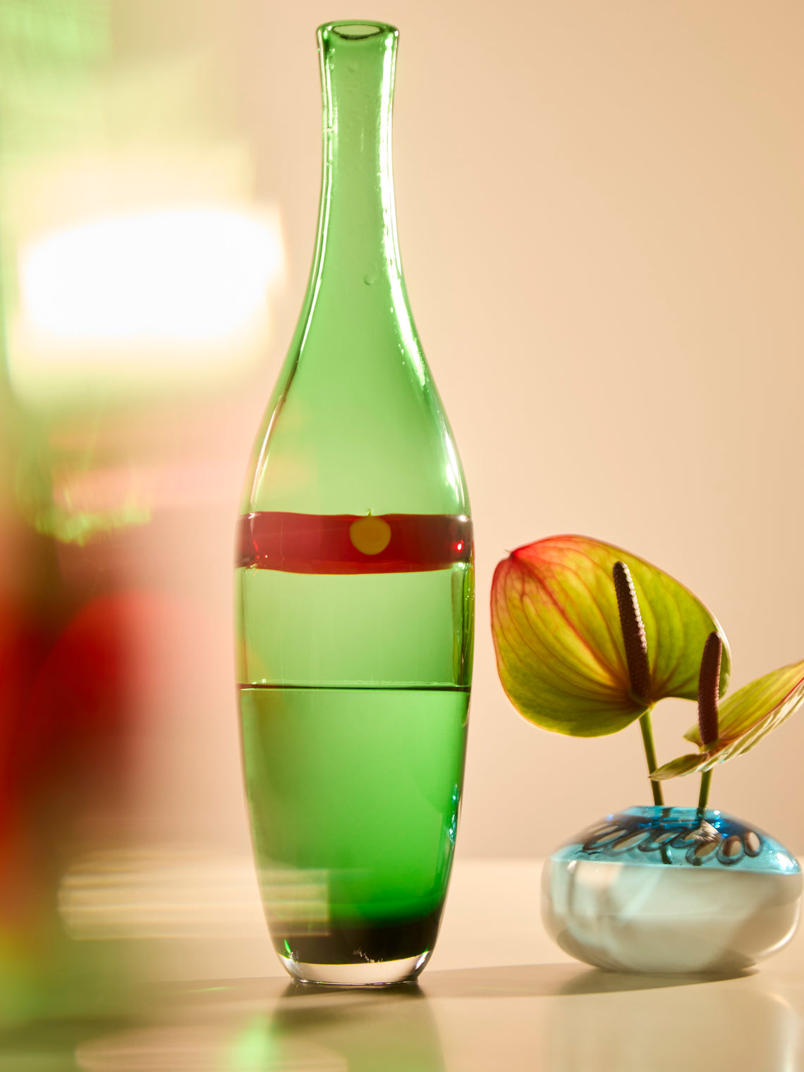 Antique and Vintage - 1970s Roche Bobois Murano Glass Bottle -  - ABASK