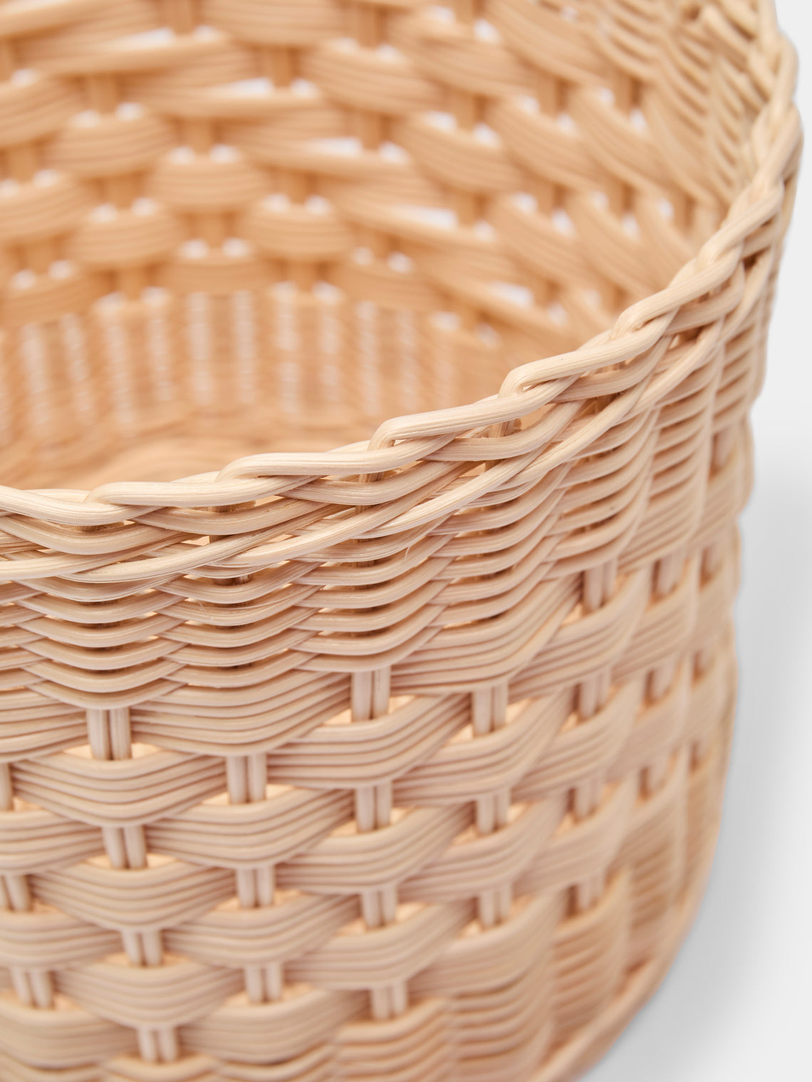 Mila Maurizi - Perla Handwoven Wicker and Wood Lidded Container -  - ABASK