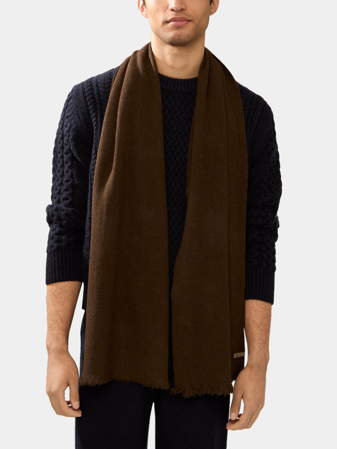 Norlha - Nomad Classic Yak Khullu Skinny Braided Scarf -  - ABASK