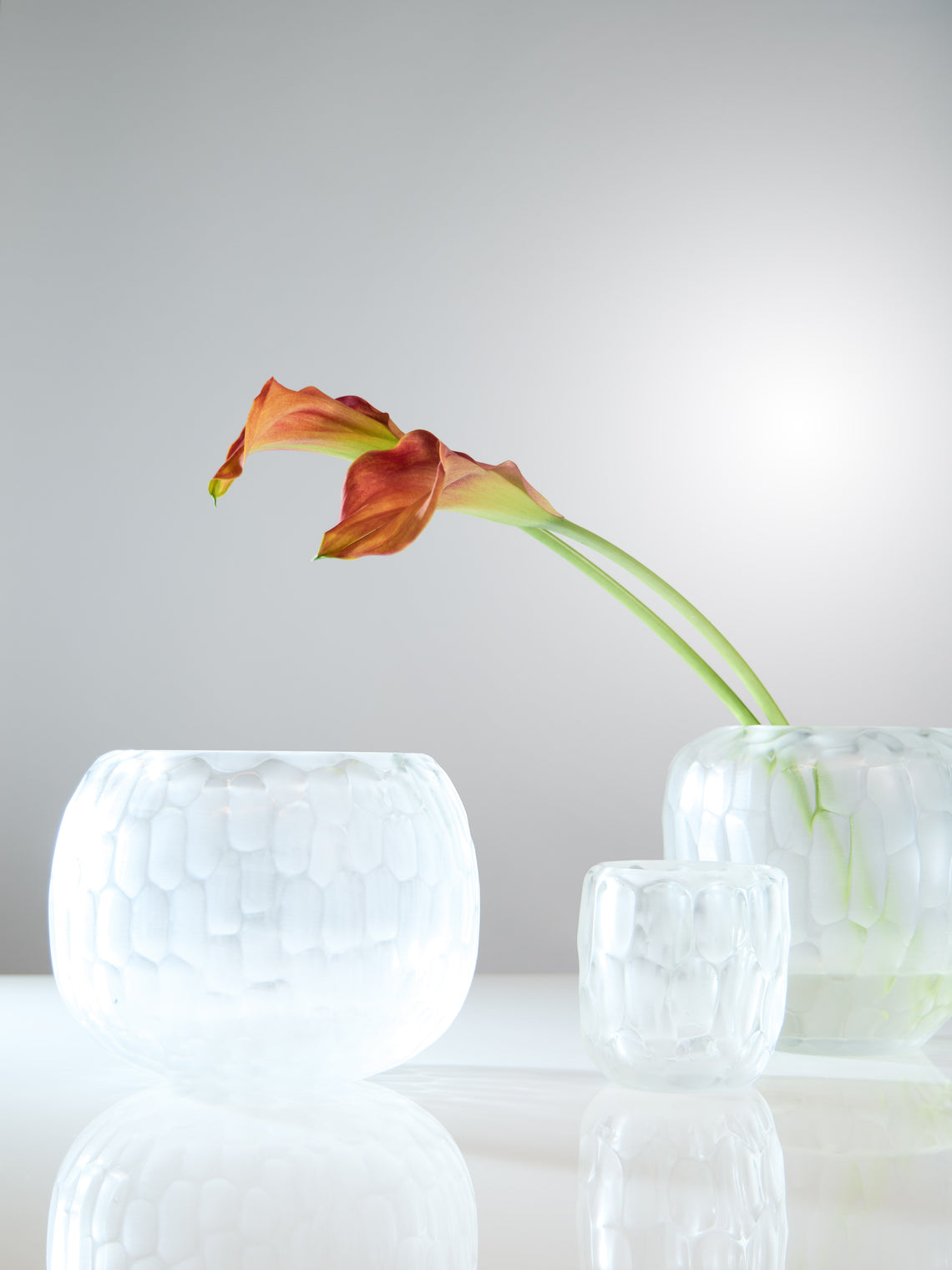 Rullo Bamboo Hand-Blown Murano Glass Vase