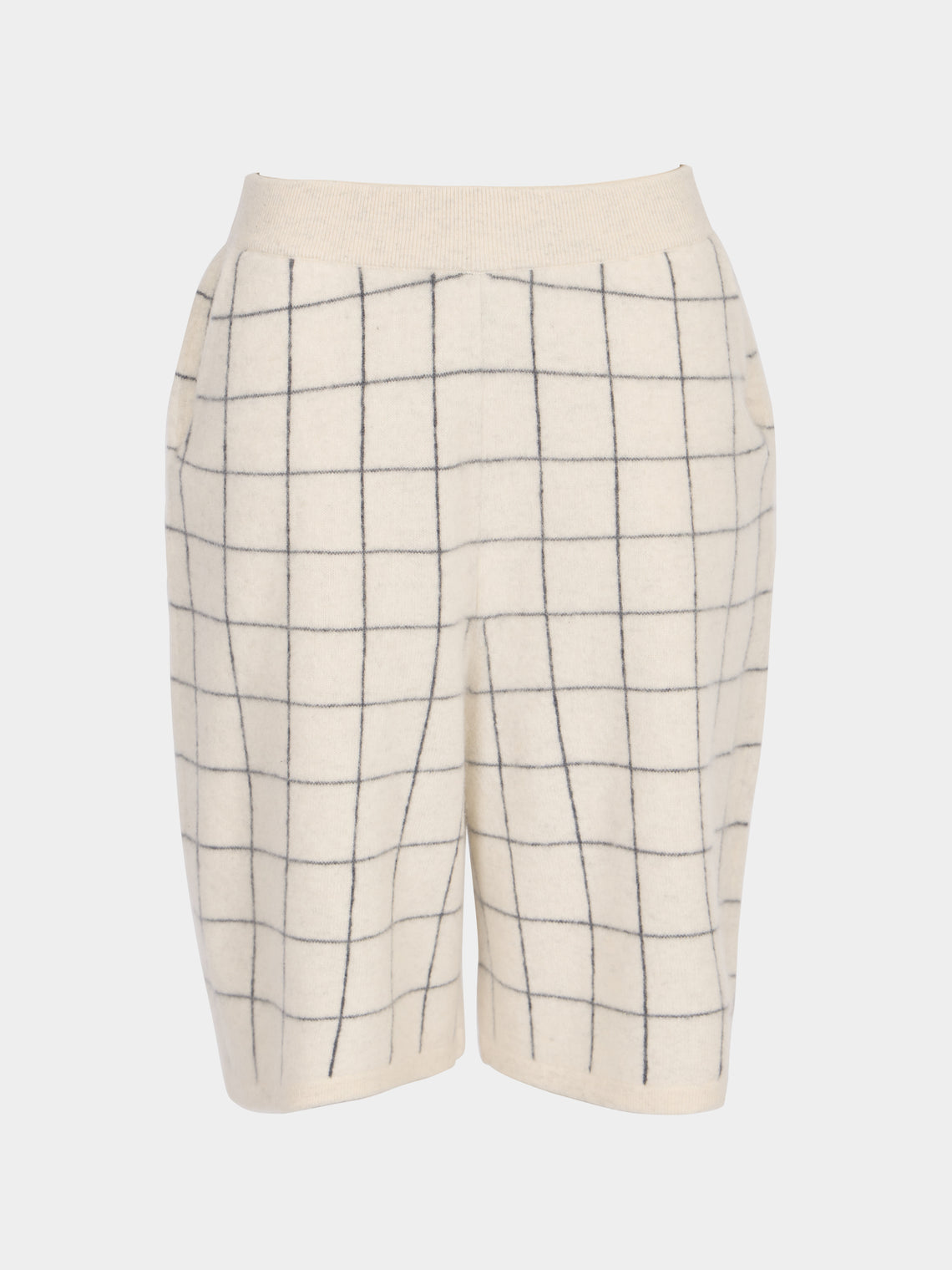 Frenckenberger - Cashmere Check Shorts -  - ABASK - 