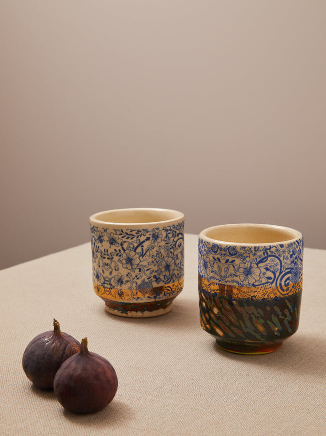 The Village Potter x Roberto Lugo - Edition 92 and 117 Ceramic Cups (Set of 2) -  - ABASK