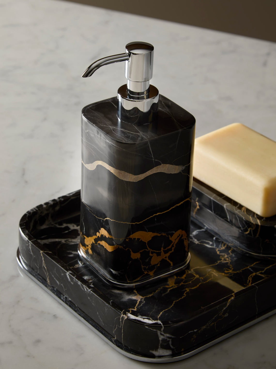 Giobagnara - Polo Marble Soap Dispenser -  - ABASK