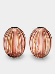 Mori Glass - Hand-Blown Glass Bud Vases (Set of 2) -  - ABASK - 