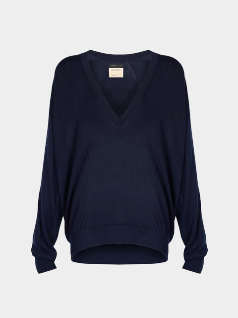 Frenckenberger - Johnny Cashmere V-Neck Sweater | Size: XS -  - ABASK - 