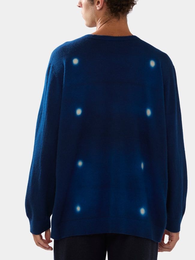 Shibori Cashmere Seamless Wide Cardigan