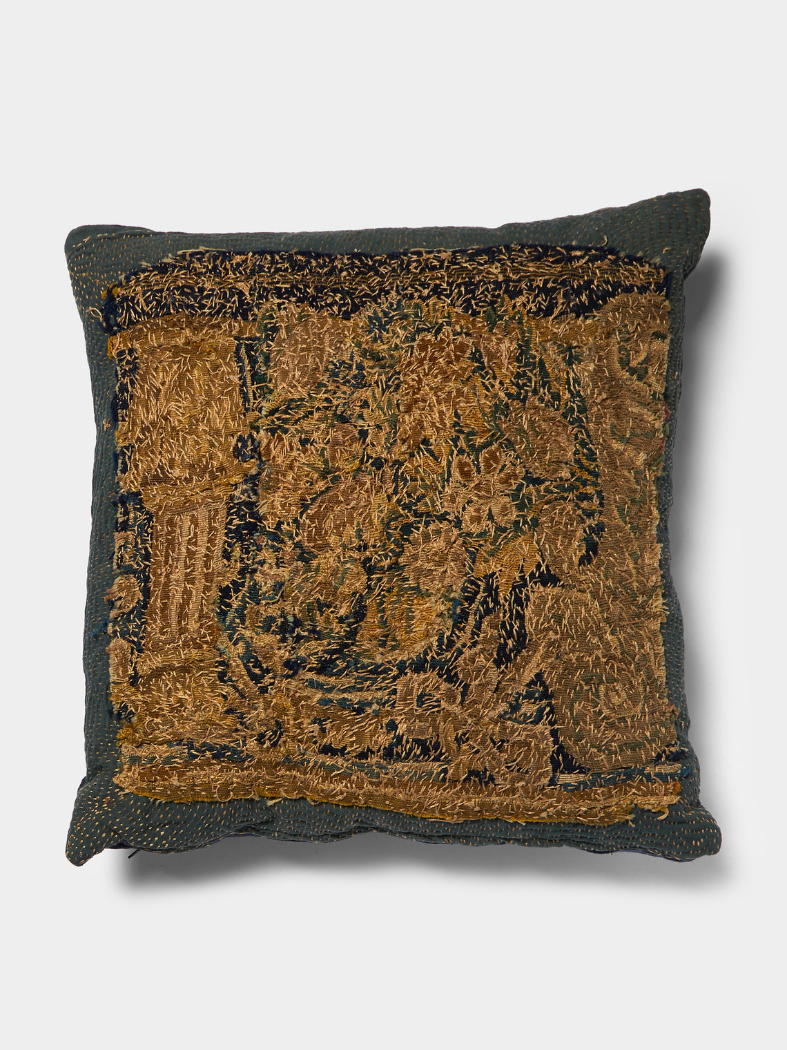 By Walid - 17th-Century Flemish Tapestry Linen Cushion -  - ABASK - 