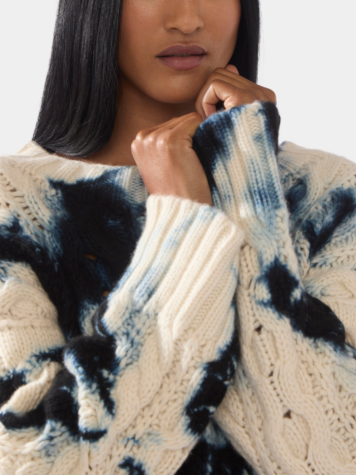 Shibori Chunky Cashmere Sweater