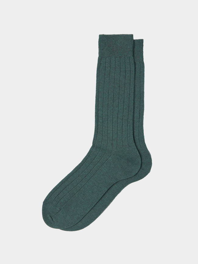 Maria La Rosa - Ribbed Cashmere Socks -  - ABASK - 