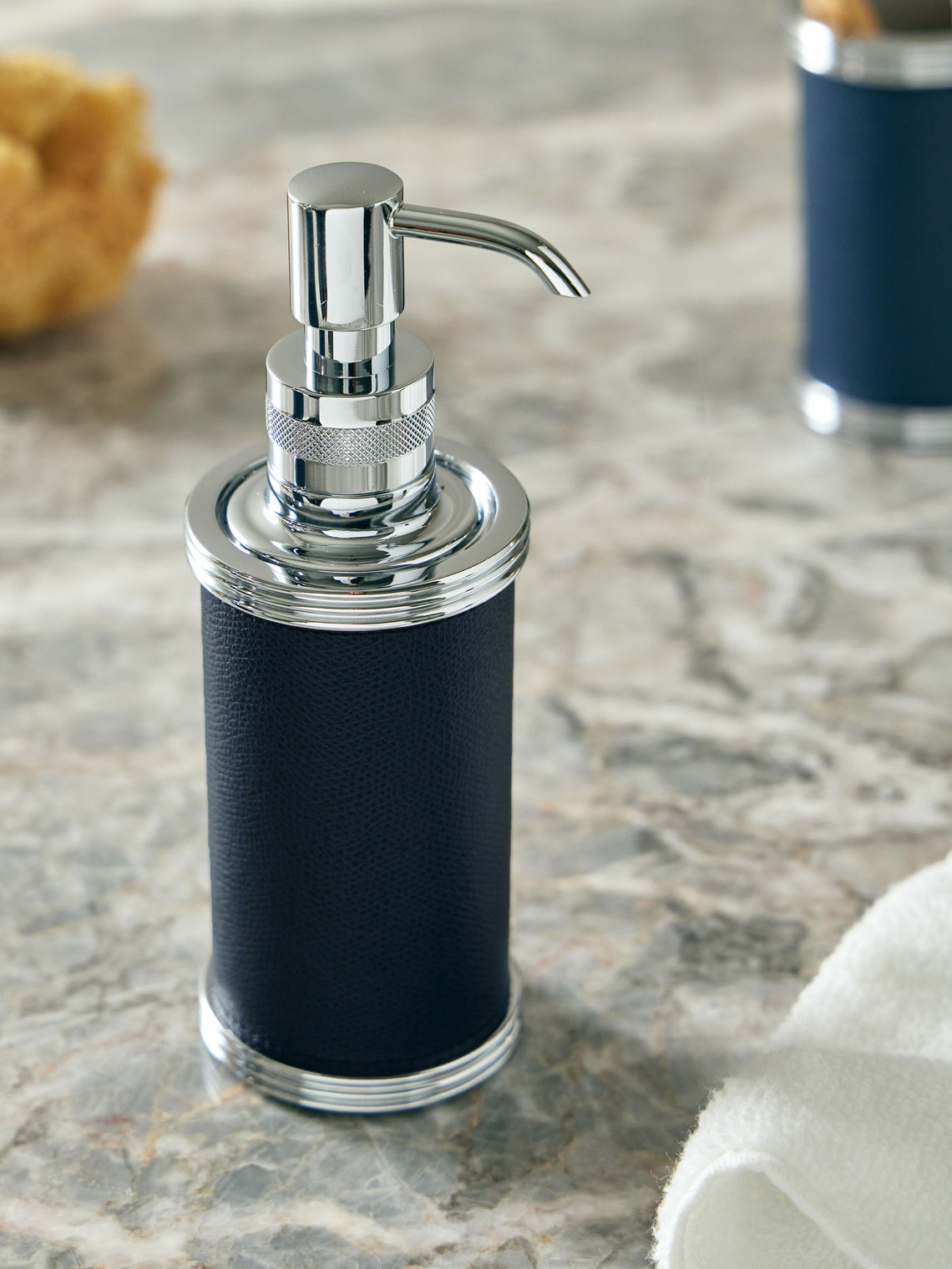 Giobagnara - Amalfi Leather Soap Dispenser -  - ABASK