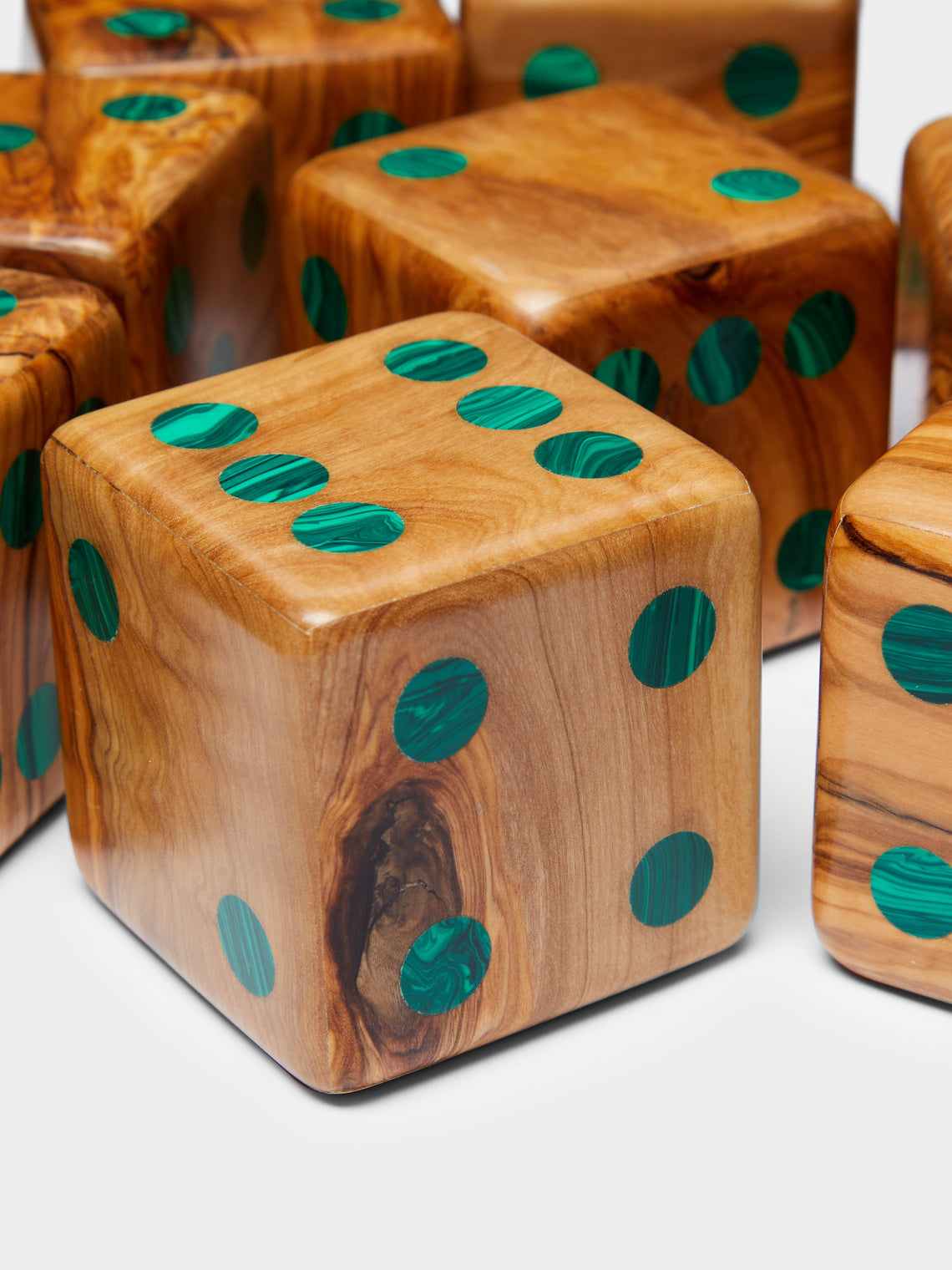 Marcela Cure - Olive Wood Dice Set -  - ABASK