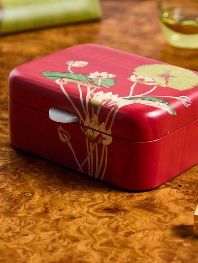 Silvia Furmanovich - Waterlilies Marquetry Wood Jewellery Box -  - ABASK