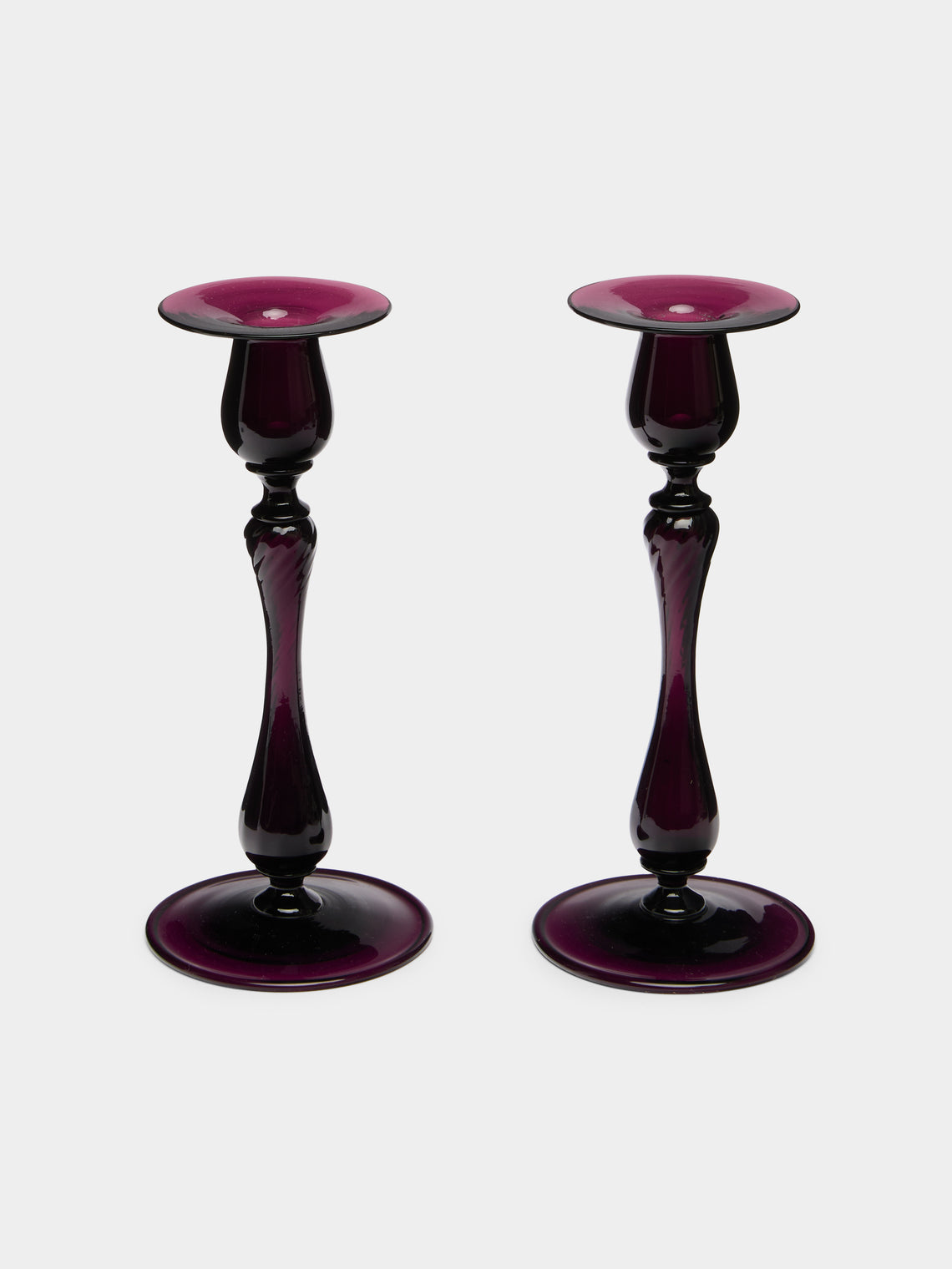 Antique and Vintage - 1920s Frederick Carder for Steuben Candlesticks (Set of 2) -  - ABASK - 