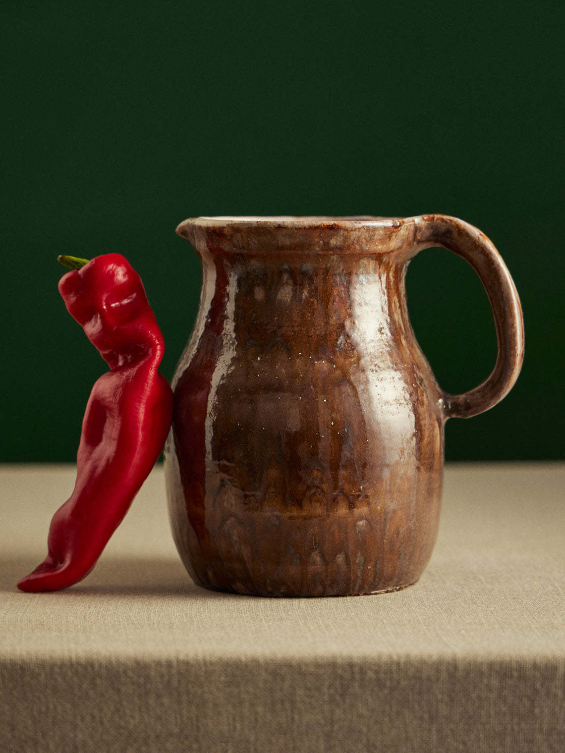 Antique and Vintage - 1950s French Ceramic Jug -  - ABASK