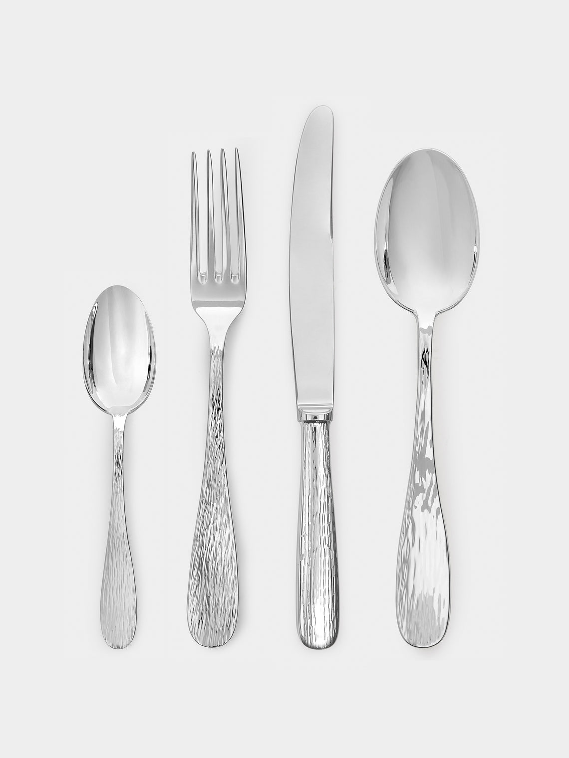 Zanetto - Acqua Silver-Plated Dinner Cutlery (Set of 4) - Silver - ABASK - 