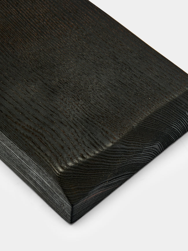 Riccardo Monte - Hand-Carved Charred Walnut Long Serving Board -  - ABASK