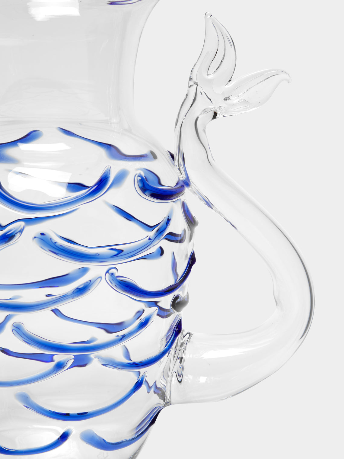 Casarialto - Fishtail Hand-Blown Murano Glass Water Jug -  - ABASK