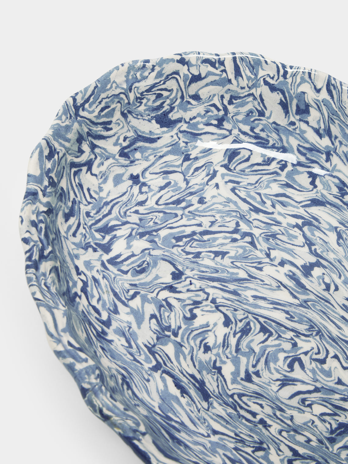 ABASK Aptware - Marbled Ceramic Large Serving Platter -  - ABASK