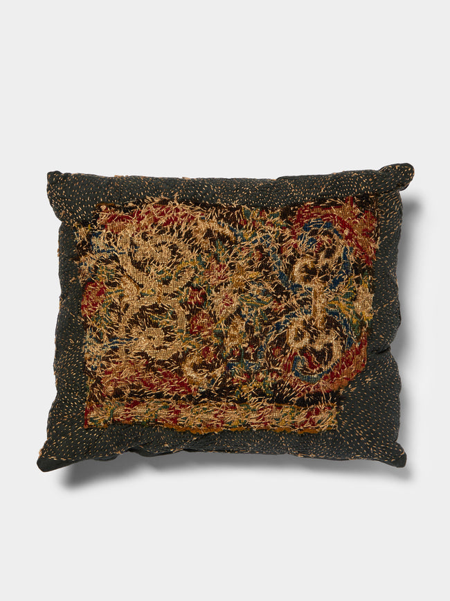 By Walid - 18th-Century Tapestry Linen Cushion -  - ABASK - 