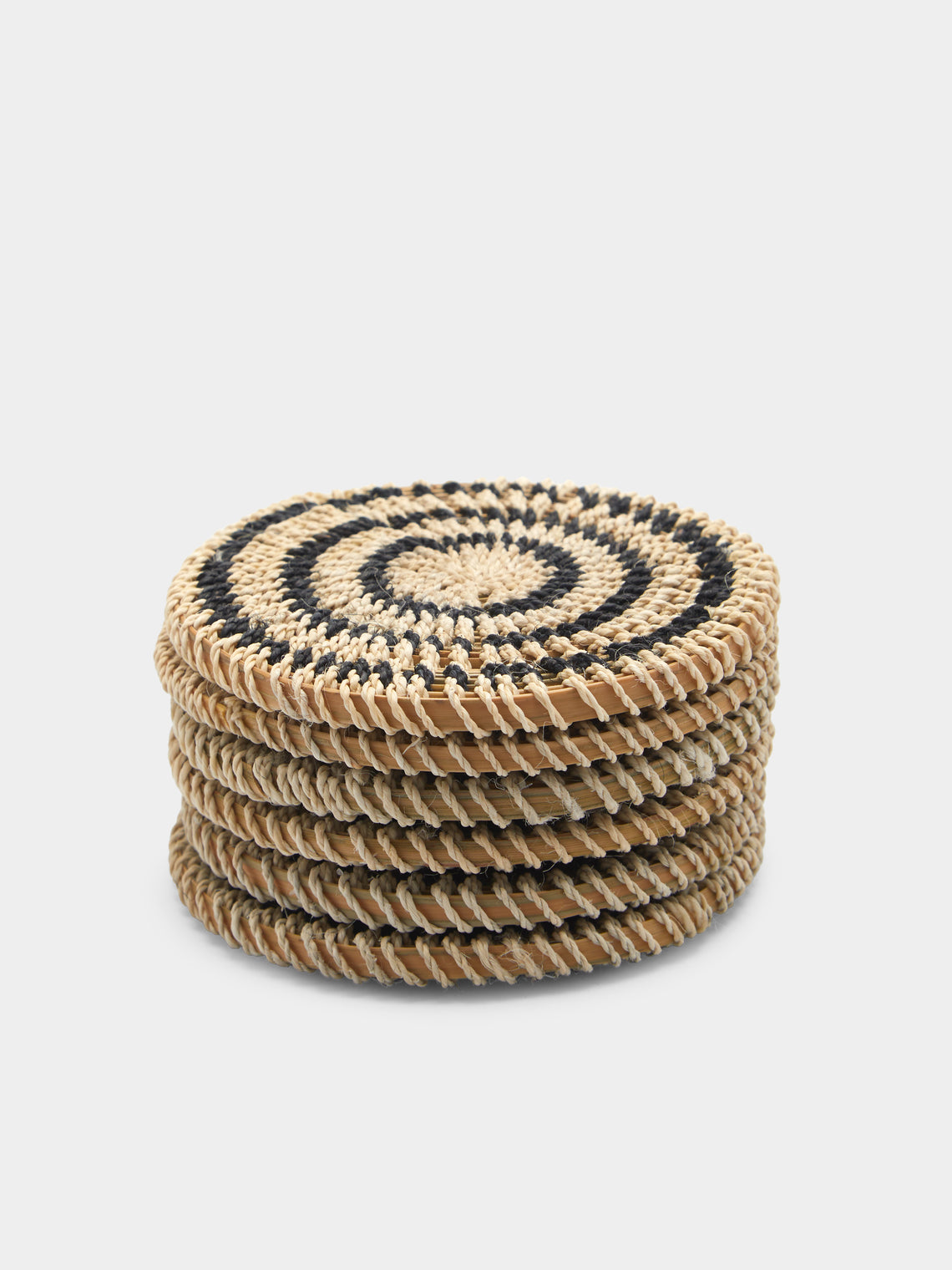 CasaLatina - Amazonia Handwoven Iraca Palm Coasters (Set of 6) -  - ABASK