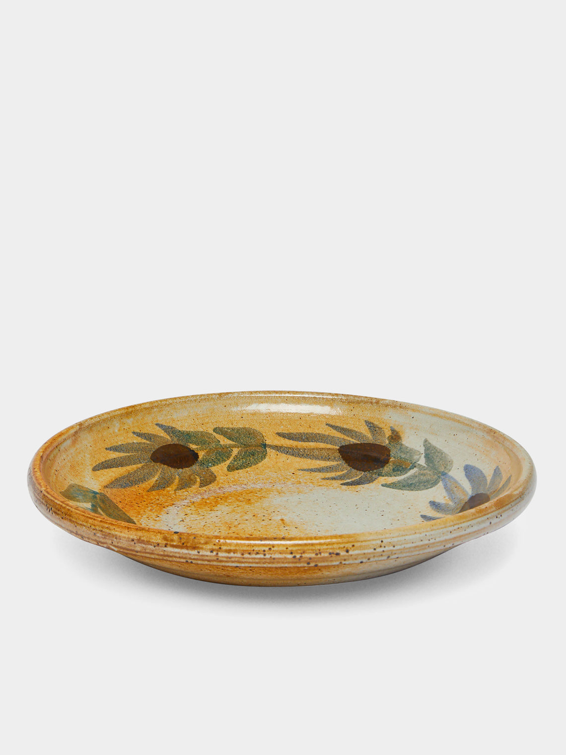 Antique and Vintage - 1950s Le Mûrier Vallauris Hand-Painted Ceramic Serving Bowl -  - ABASK