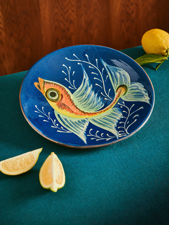 Antique and Vintage - 1950s Piedmont Ceramic Fish Platter -  - ABASK