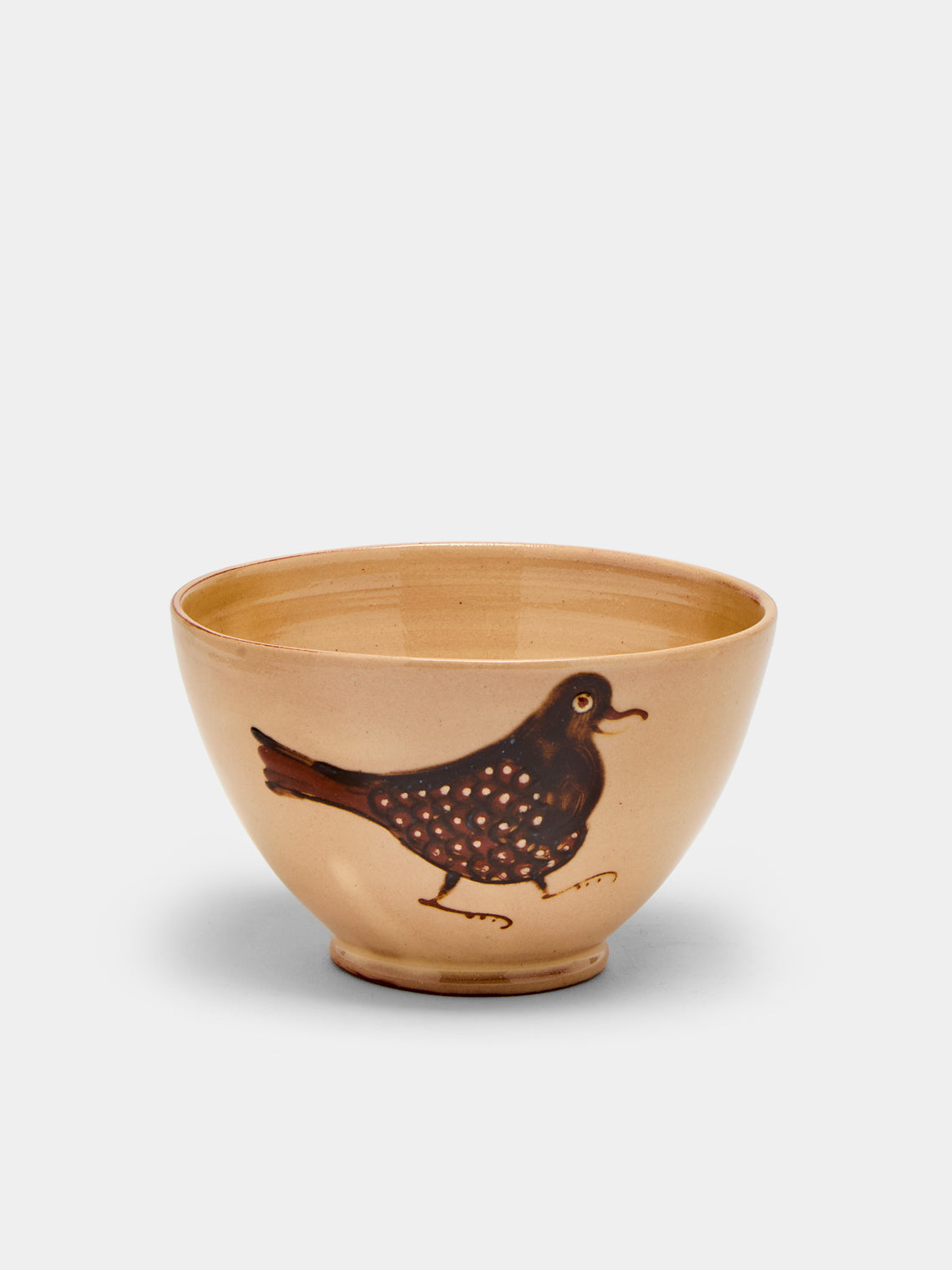 Poterie d’Évires - Birds Hand-Painted Ceramic Cereal Bowls (Set of 4) -  - ABASK