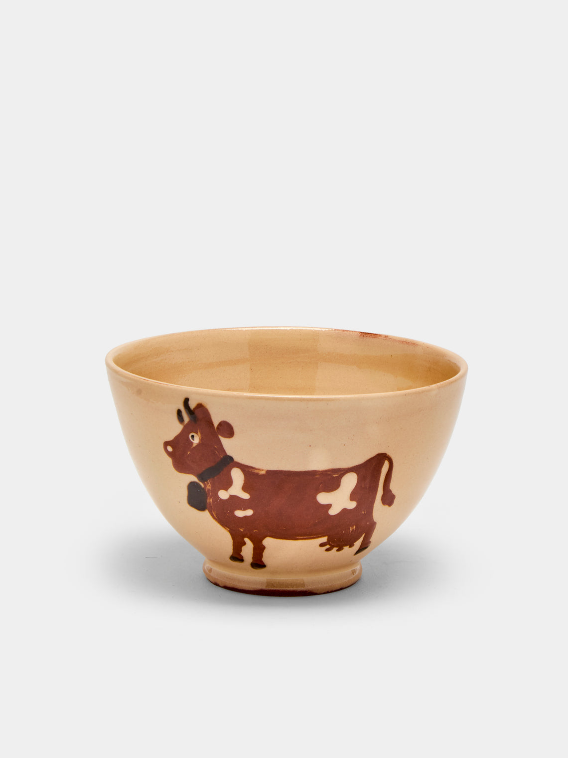 Poterie d’Évires - Cows Hand-Painted Ceramic Cereal Bowls (Set of 4) -  - ABASK