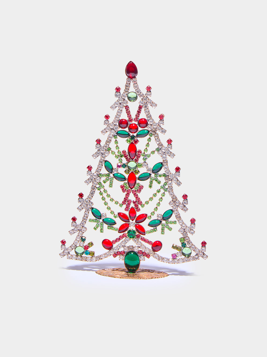 Antique and Vintage - 1930s Czech Jewelled Small Christmas Tree -  - ABASK - 